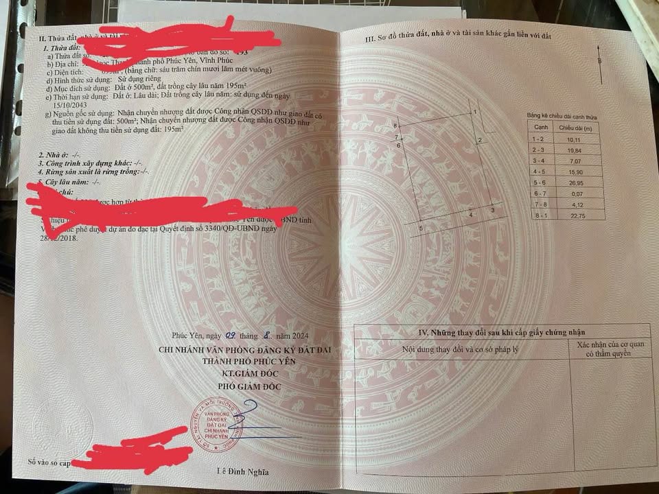 Đất nền Ngọc Thanh, Phúc Yên 695m² - Cơ hội đầu tư sinh lời hấp dẫn!