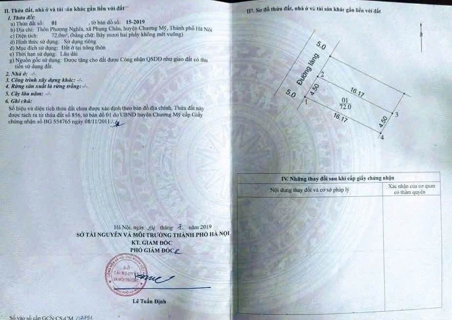 Đất nền Phụng Châu 72m² giá 4 tỷ - Sổ đỏ chính chủ, đầu tư sinh lời!