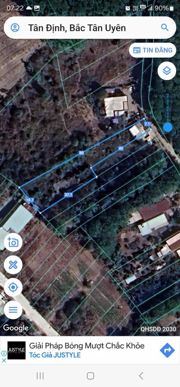 Đất thổ cư 100m² mặt tiền đường Tân Định 17, Bắc Tân Uyên - Giá chỉ 2.05 tỷ!