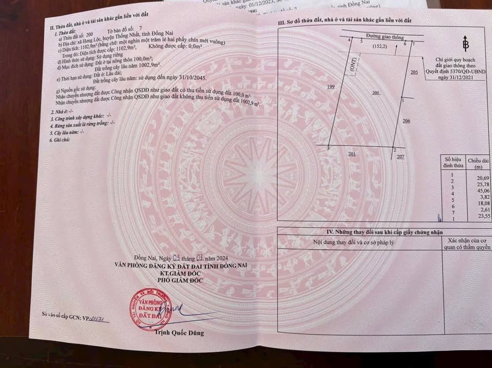 Đất nền 1000m² thổ cư 100m² tại Ấp Hưng Nghĩa, Đồng Nai - Cơ hội đầu tư hấp dẫn!