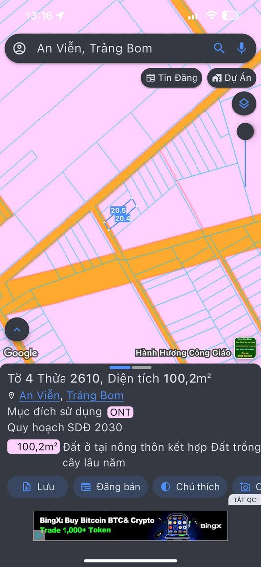 Đất thổ cư 100% Phùng Hưng, An Viễn 100m² giá 1 tỷ - Cơ hội đầu tư hấp dẫn!