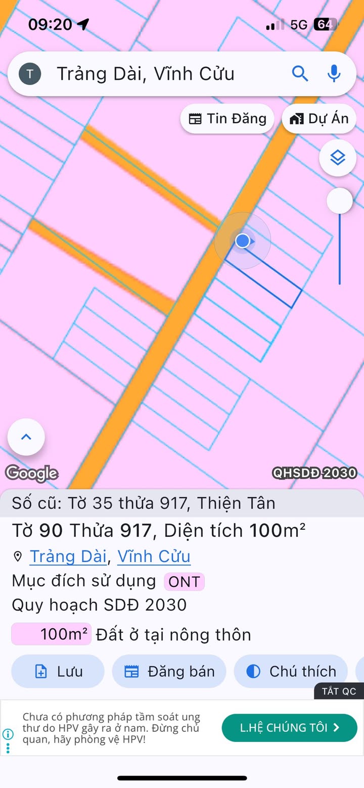Đất thổ cư Trảng Dài, Biên Hòa 100m² giá 1.75 tỷ - Đầu tư sinh lời ngay!