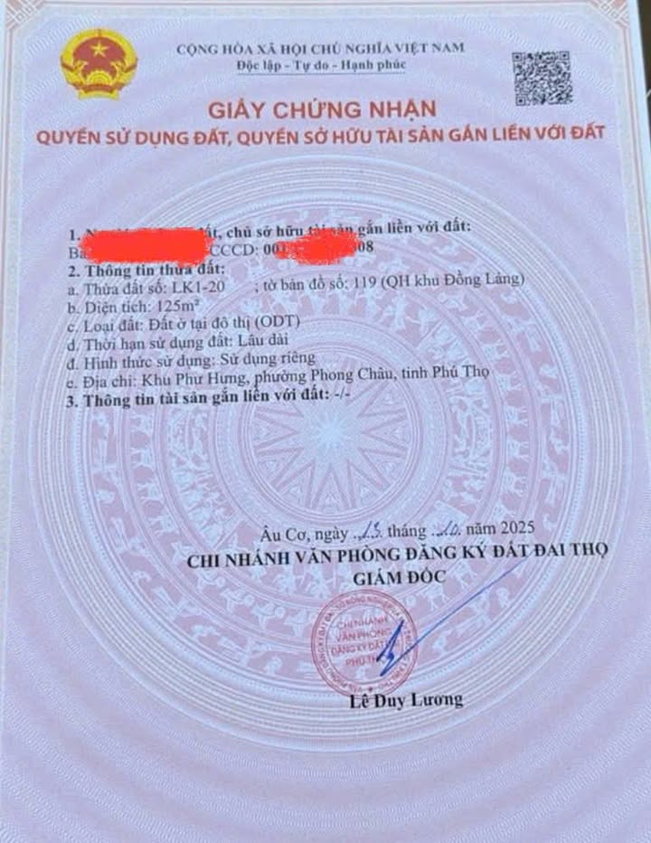 Đất thổ cư 125m² tại Hà Thạch, Phú Thọ giá 1.9 tỷ - Kinh doanh sầm uất!