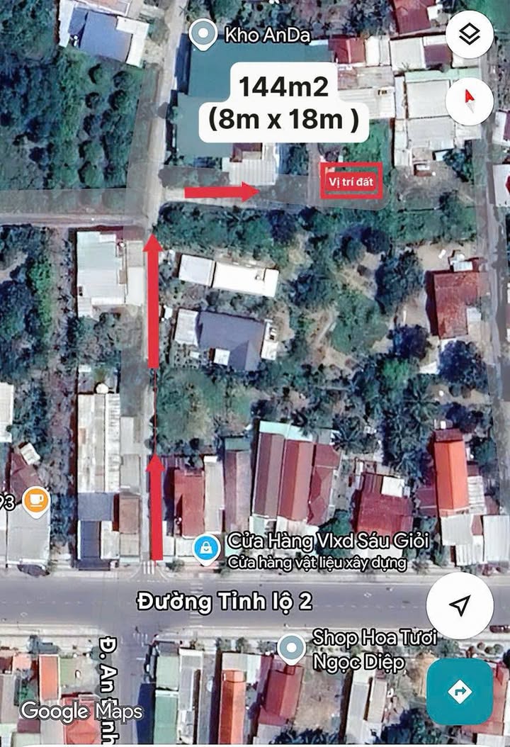 Lô Đất Thổ Cư Diên Phước 144m² giá 1.05 tỷ - Cơ hội đầu tư tuyệt vời!