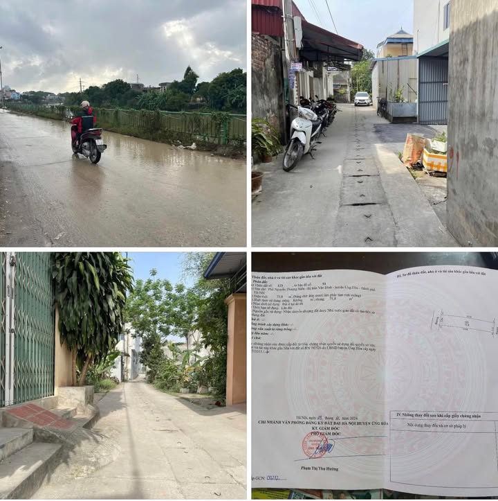 Đất 75.8m² Nguyễn Thượng Hiền, Vân Đình - Đầu tư sinh lời chưa đến 3 tỷ