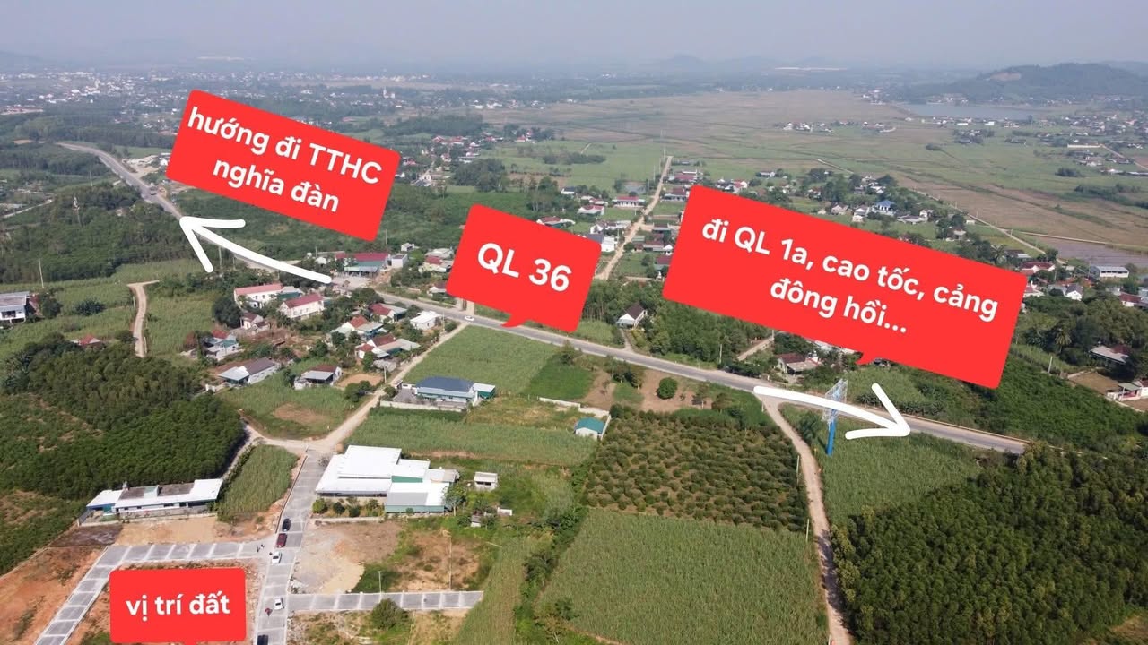 Đất nền Nghĩa Hội 160m² giá chỉ 300 triệu - Đầu tư sinh lời ngay!