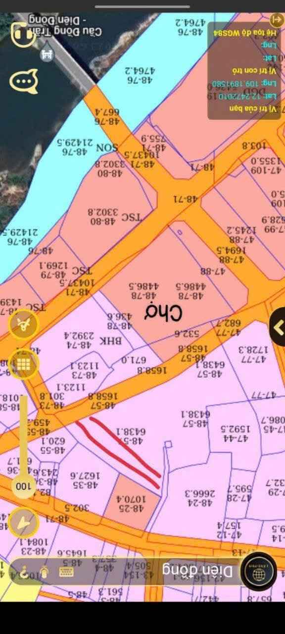 Đất nền xã Diên Lâm, Diên Khánh 2154m² giá 2.285 tỷ - Cơ hội đầu tư sinh lời!