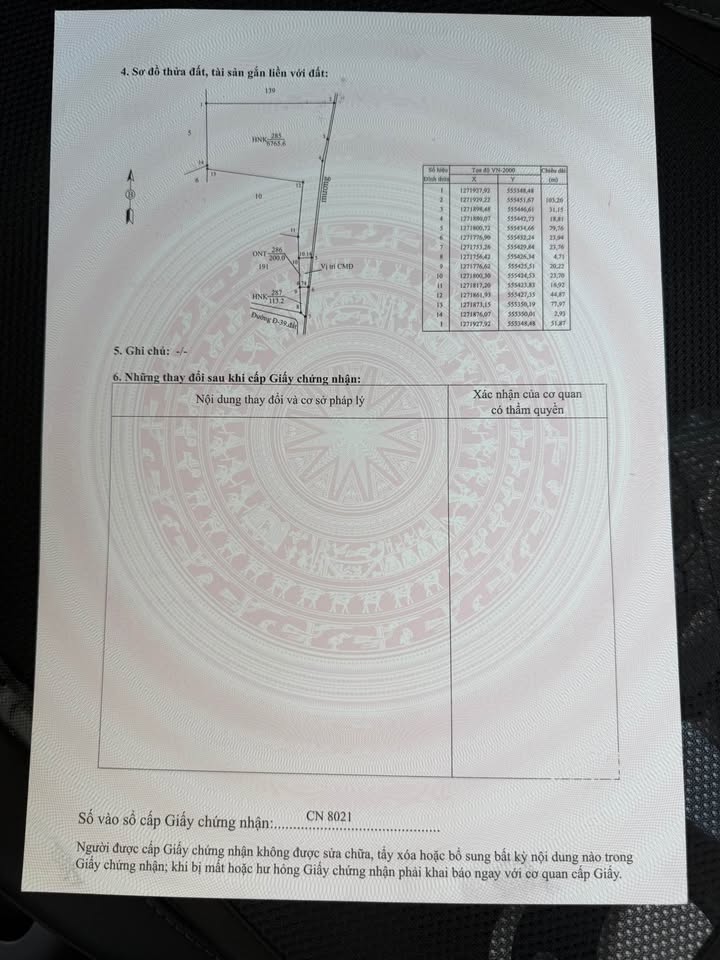 Đất nền 7078m² tại Ấp Cầu, Tân Phong - Giá 1.7 tỷ, đầu tư sinh lời!