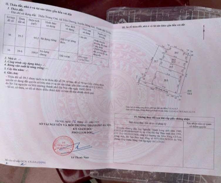 Đất nền Tiên Dương, Đông Anh 64m² giá chỉ 6.152 tỷ - Cơ hội đầu tư không thể bỏ lỡ!