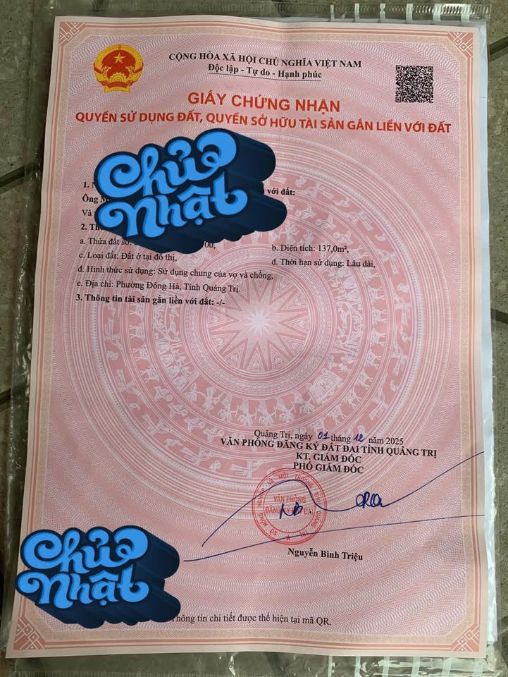 Nhà cấp 4 mặt tiền đường Lưu Quang Vũ, Đông Hà, 133m² - Giá siêu hấp dẫn chỉ 1 tỷ!