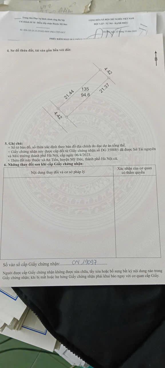 Đất nền An Tiến, Mỹ Đức 94.6m² giá 1 tỷ - Cơ hội đầu tư sinh lời tuyệt vời!