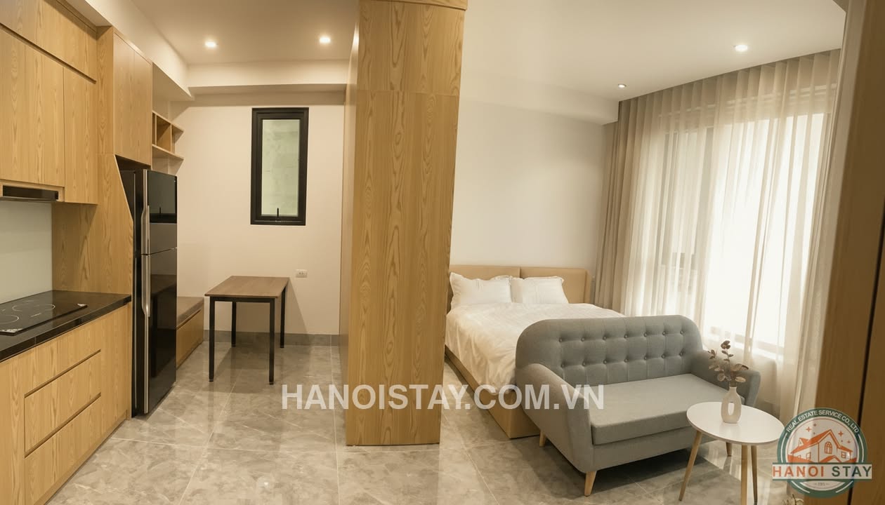 Căn hộ studio cao cấp cho thuê tại Trúc Bạch, Ba Đình 9.5 triệu - Thiết kế hiện đại, đầy đủ nội thất