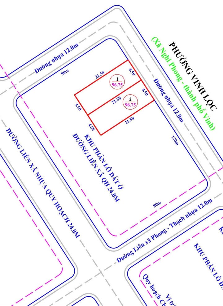 Đất đấu giá Nghi Phong 96m² giá 2.88 tỷ - Tiềm năng tăng giá mạnh!