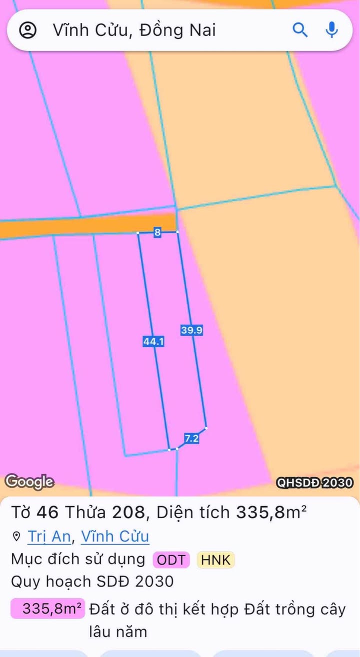 Đất thổ cư Vĩnh An 344m² giá chỉ từ 700 triệu - Cơ hội đầu tư hiếm có!