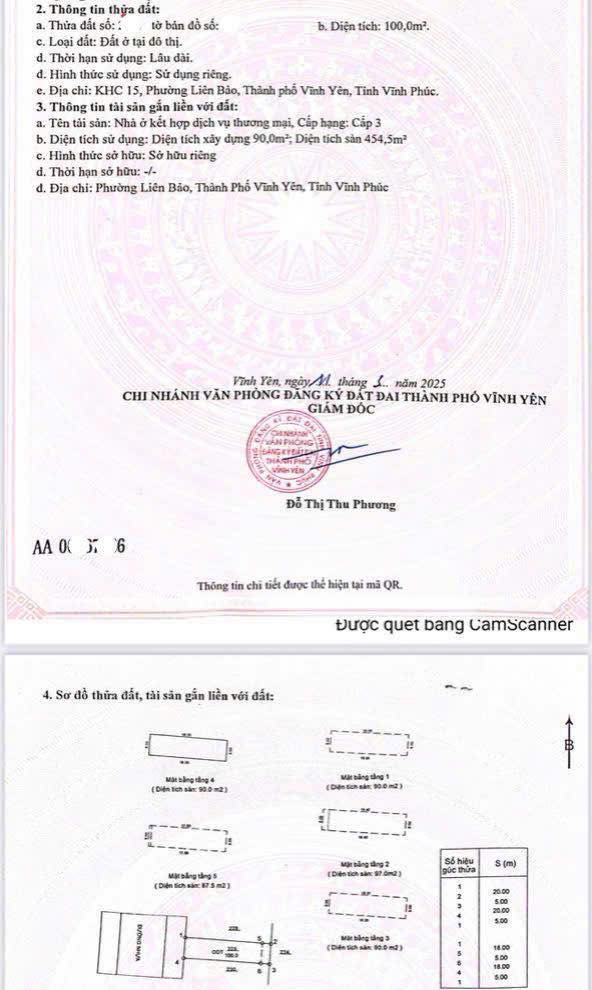 Nhà mặt phố Bà Triệu, Liên Bảo, Vĩnh Phúc 100m² giá chỉ 12.5 tỷ - Đầu tư sinh lời ngay!