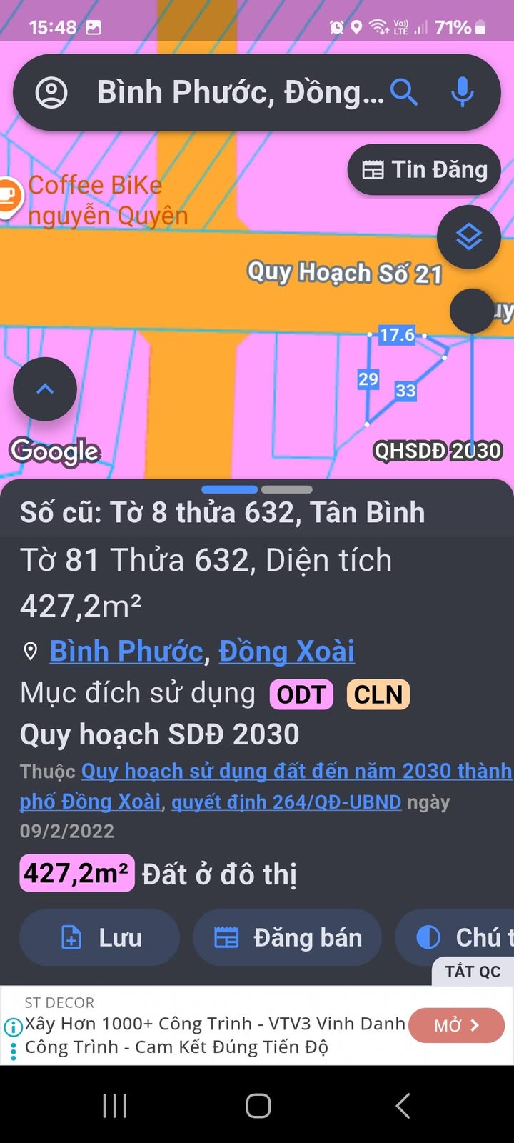 Đất nền đường Vành đai 32, Tân Bình, Đồng Xoài 50m² giá 2 tỷ - Cơ hội đầu tư hấp dẫn!