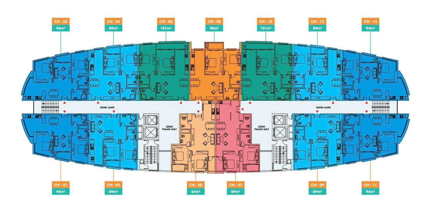Căn góc chung cư Trung Đức Vinh 94m² giá 3.6 tỷ - Cơ hội đầu tư hấp dẫn!
