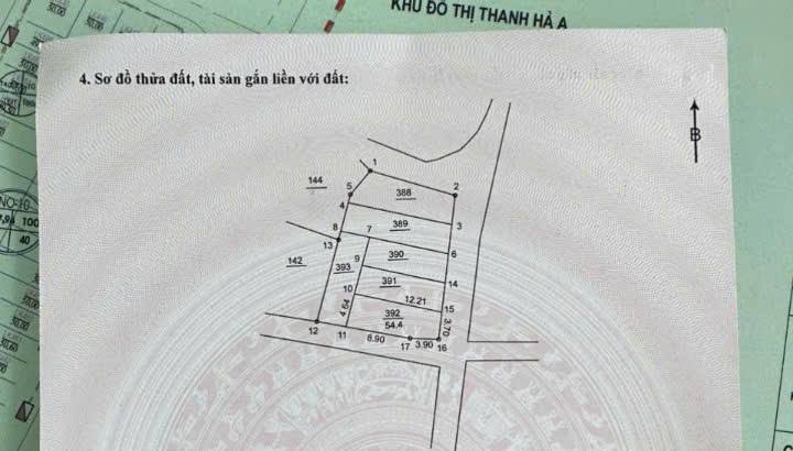Đất nền Tân Ước, Thanh Oai 54m² giá 4 tỷ - Lô góc siêu đẹp, hiếm có!