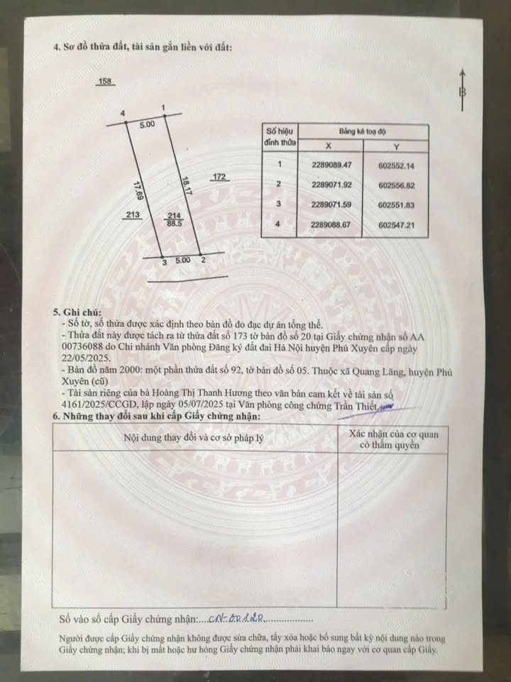 Đất nền Quang Lãng, Phú Xuyên 87m² giá 1.95 tỷ - Đường ô tô vào tận nơi!