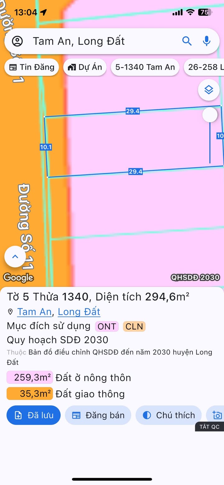 Đất nền Tam Phước, Long Điền 300m² giá 1.6 tỷ - Đầu tư sinh lời ngay!