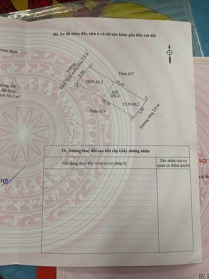 Đất nền Yên Bình, Tam Điệp 108.4m² giá 1.2 tỷ - Đường thông, vị trí đẹp!