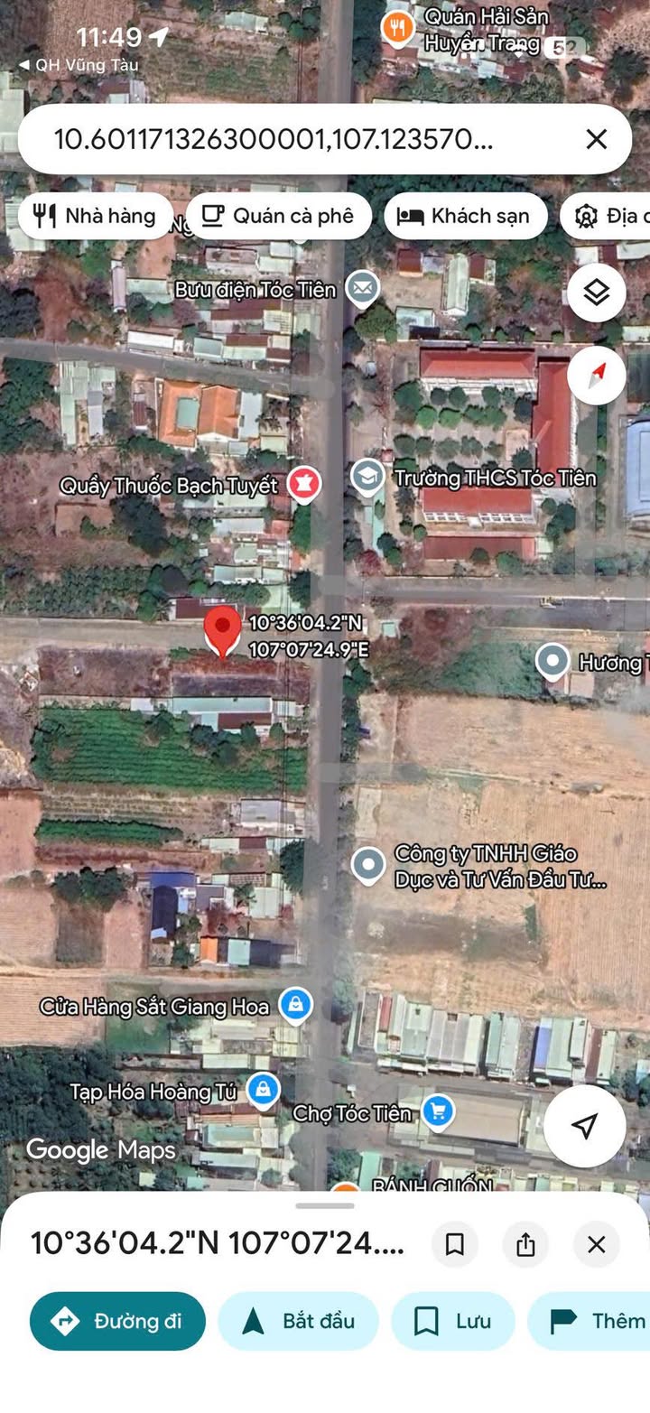 Đất mặt tiền Hắc Dịch, Tóc Tiên 385m² - Giá đầu tư hấp dẫn!