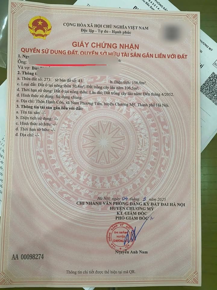 Đất nền 157m² tại xã Xuân Mai, Chương Mỹ - Giá chỉ 1.57 tỷ, cơ hội đầu tư tuyệt vời!