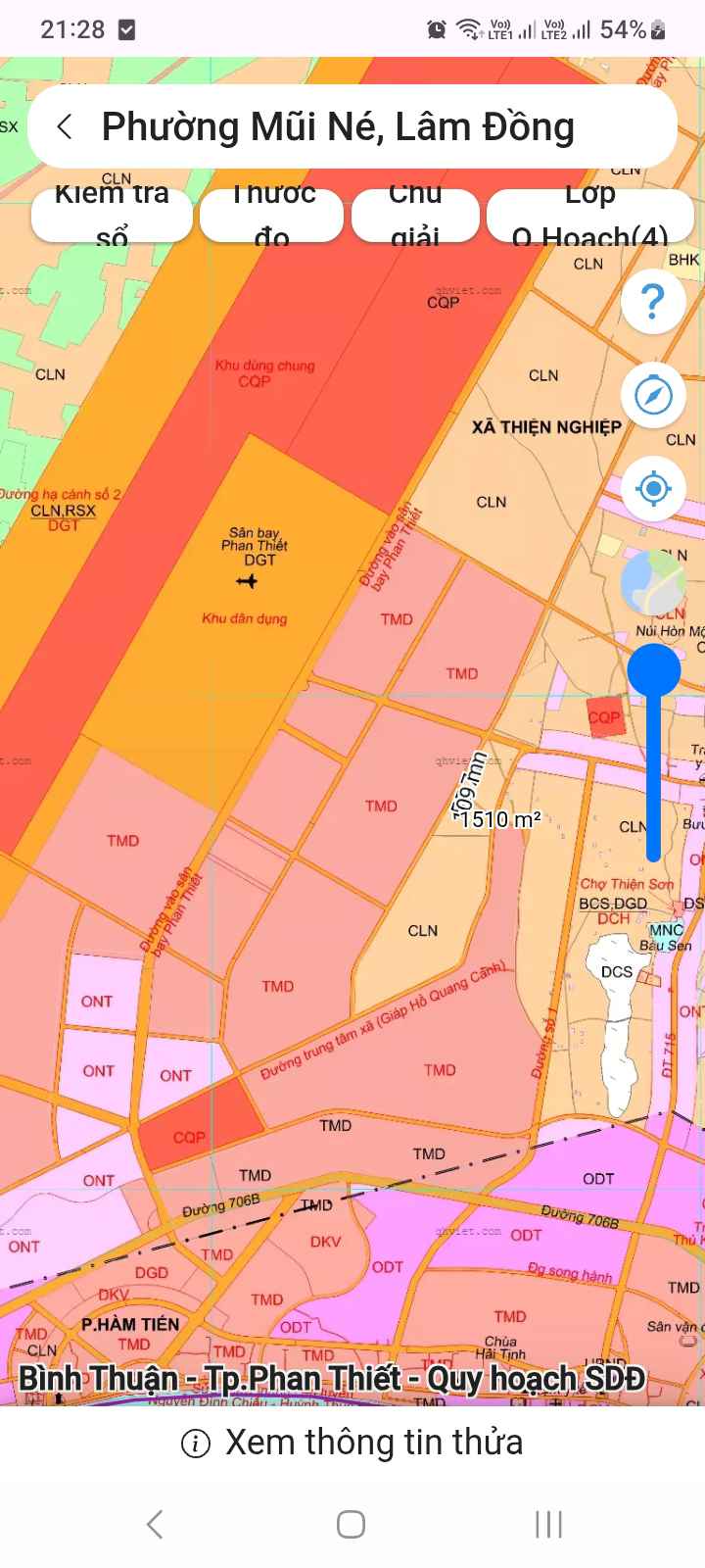 Đất CLN 1500m² Mũi Né, Bình Thuận giá 1 tỷ - Sổ đỏ chính chủ, 2 mặt tiền