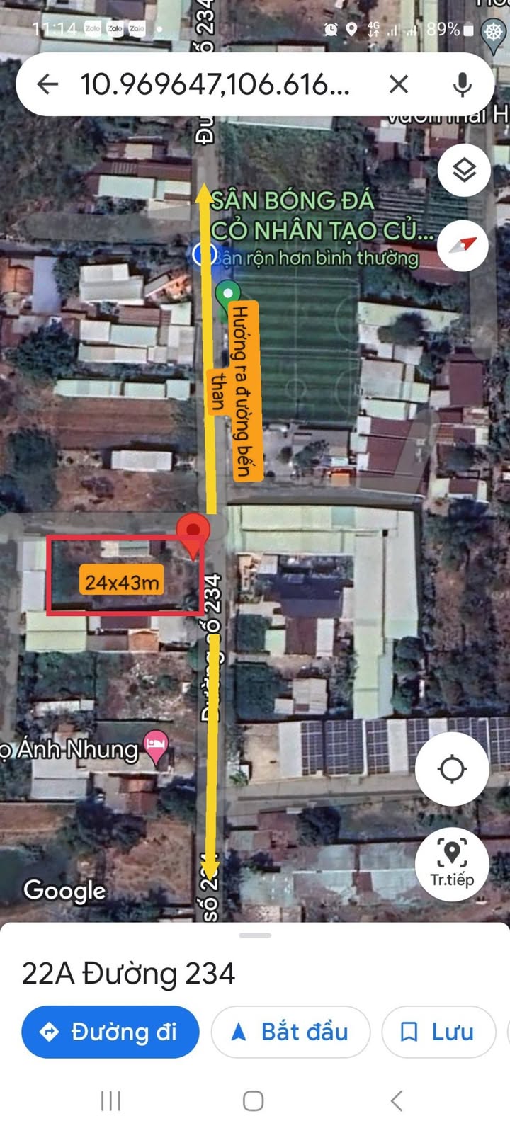 Đất nền đường 234, xã Hòa Phú, huyện Củ Chi 967.5m² - Cơ hội đầu tư tuyệt vời!