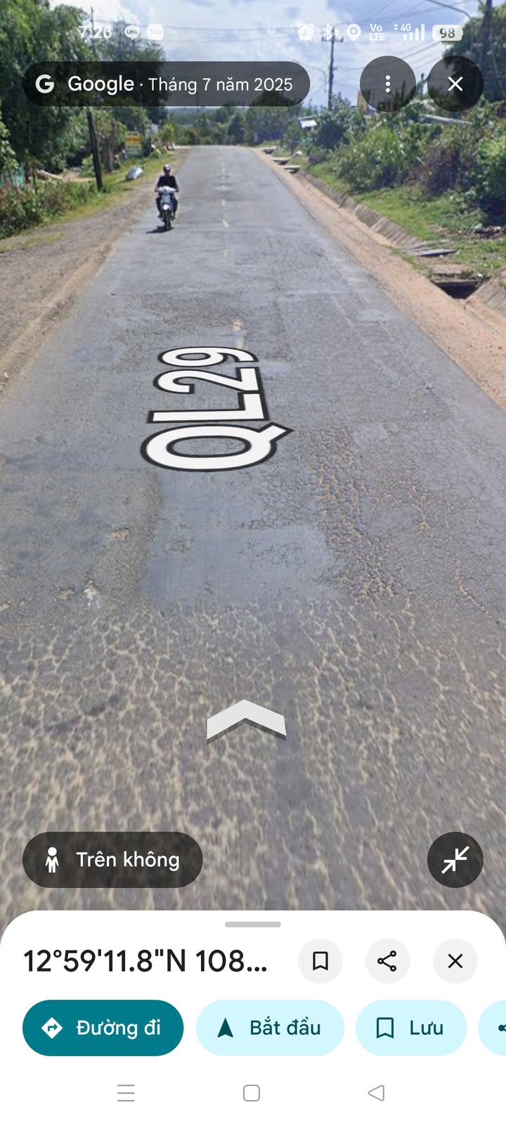 Đất mặt đường Quốc lộ 29 Ea Bá 350m² giá 800 triệu - Khu vực đông dân cư