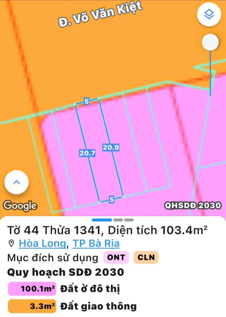 FrontHouse mặt tiền Võ Văn Kiệt 104m² giá 4.49 tỷ - Chính chủ bán gấp!