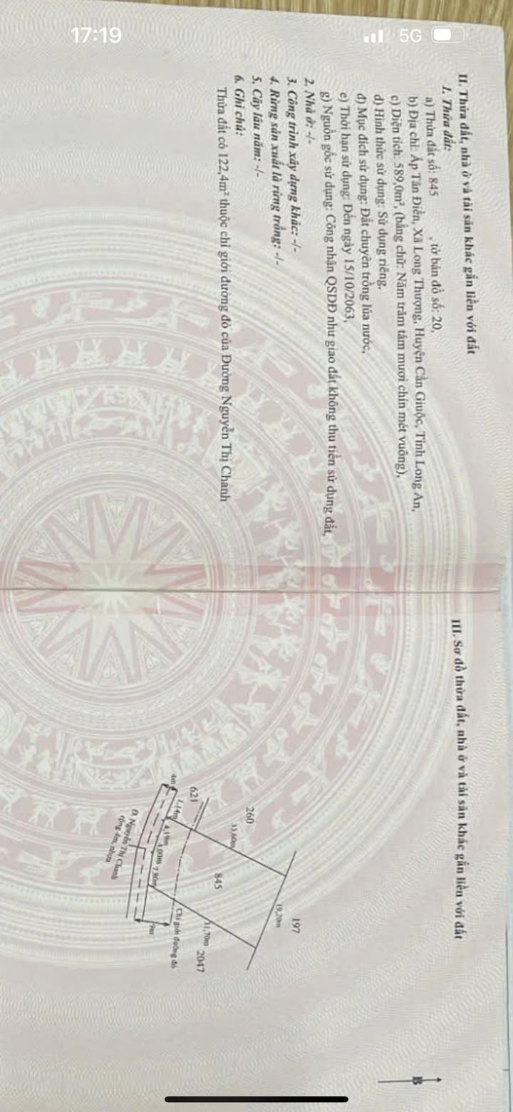 Đất mặt tiền nhựa Long Thượng, Cần Giuộc, 277m² giá 2.8 tỷ - Cơ hội đầu tư tuyệt vời!