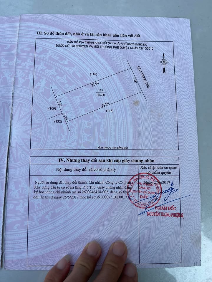 Đất KĐT Phú Thọ Vinh 147m² giá 4 tỷ - Khu vực tiềm năng gần sân bay!