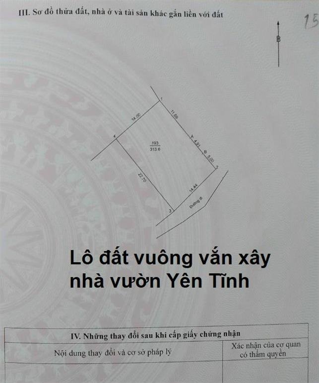 Đất nền 313m² tại Tùng Thiện, Sơn Tây giá 2 tỷ - Đầu tư sinh lời tiềm năng!