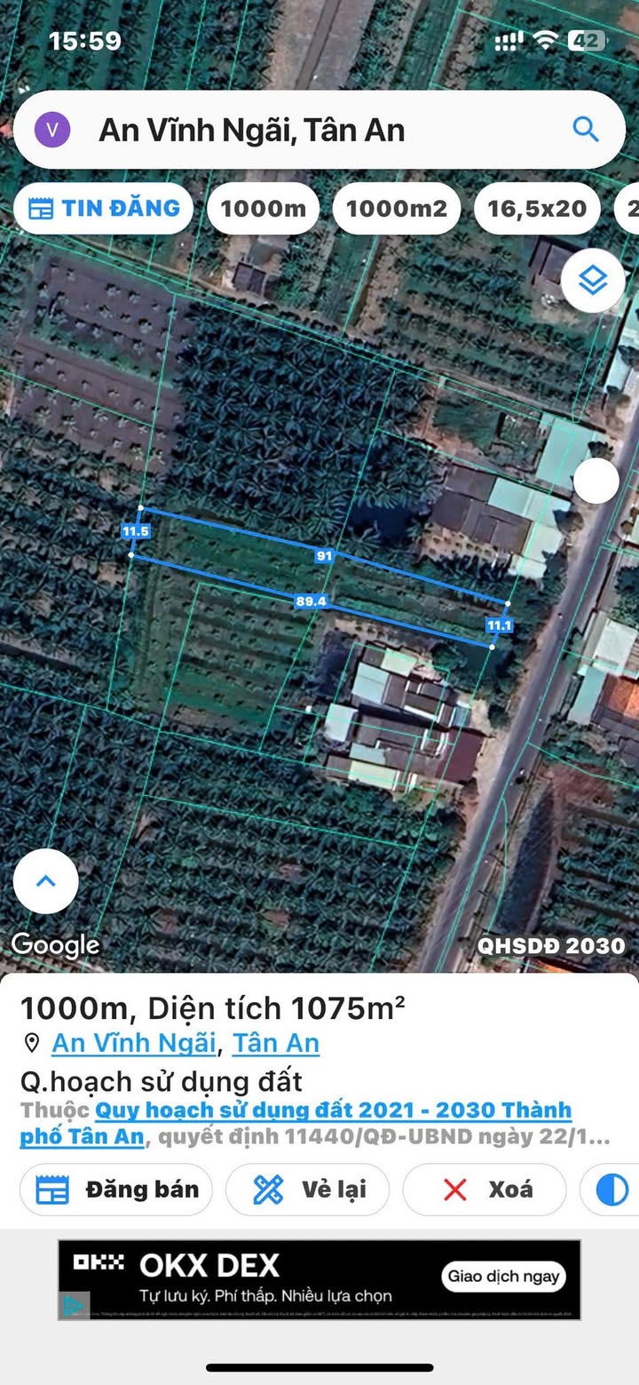 Bán Đất Lúa Mặt Tiền Đường Châu Thị Kim 1.000m² giá 3.4 tỷ - Đầu tư tiềm năng!