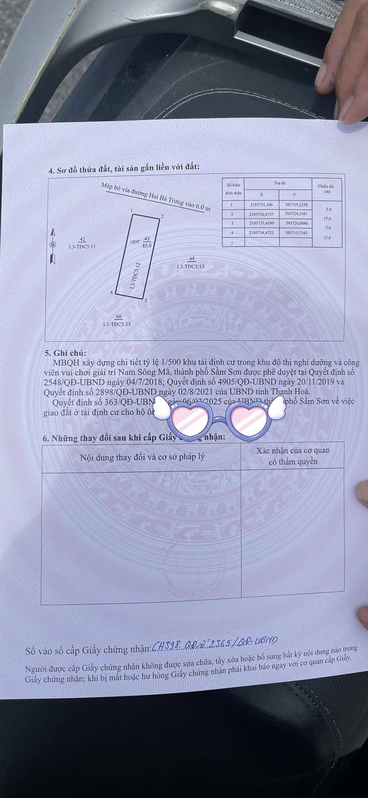 Đất TĐC Bình Tân Sầm Sơn 85m² - Mặt đường Hai Bà Trưng, Giá Thỏa Thuận!