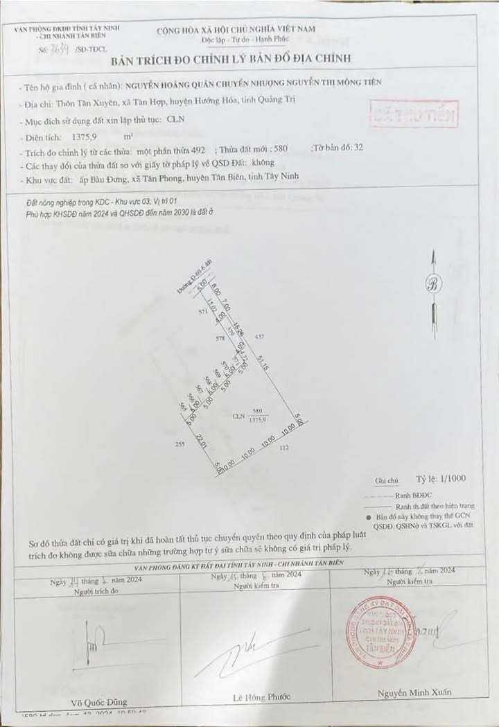 Lô đất mặt tiền 40m tại Tân Phong, Tân Biên, Tây Ninh - Chỉ 1.2 tỷ thương lượng!