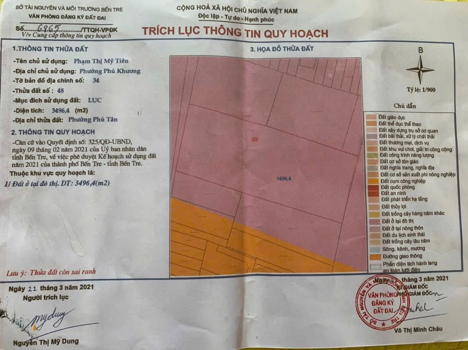 Đất nền Phú Tân, Bến Tre 1800m² giá chỉ 3.6 tỷ - Cơ hội đầu tư tuyệt vời!