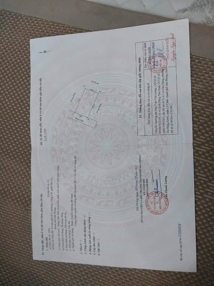 Đất nền quận Hải An 45m² giá 1.35 tỷ - Sổ đỏ chính chủ, ô tô vào tận nơi!