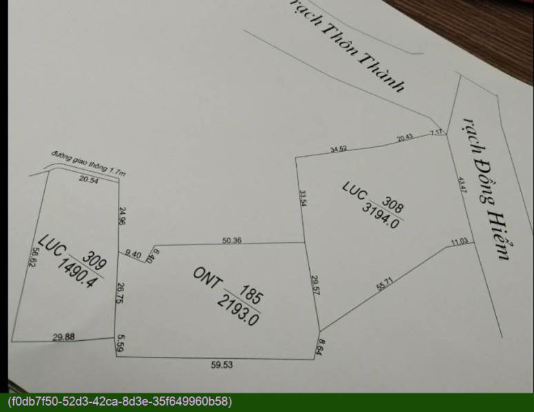 Đất thổ cư ấp Tân Hòa, Tân Trụ 6877m² giá 6 tỷ - Đầu tư sinh lời ngay!