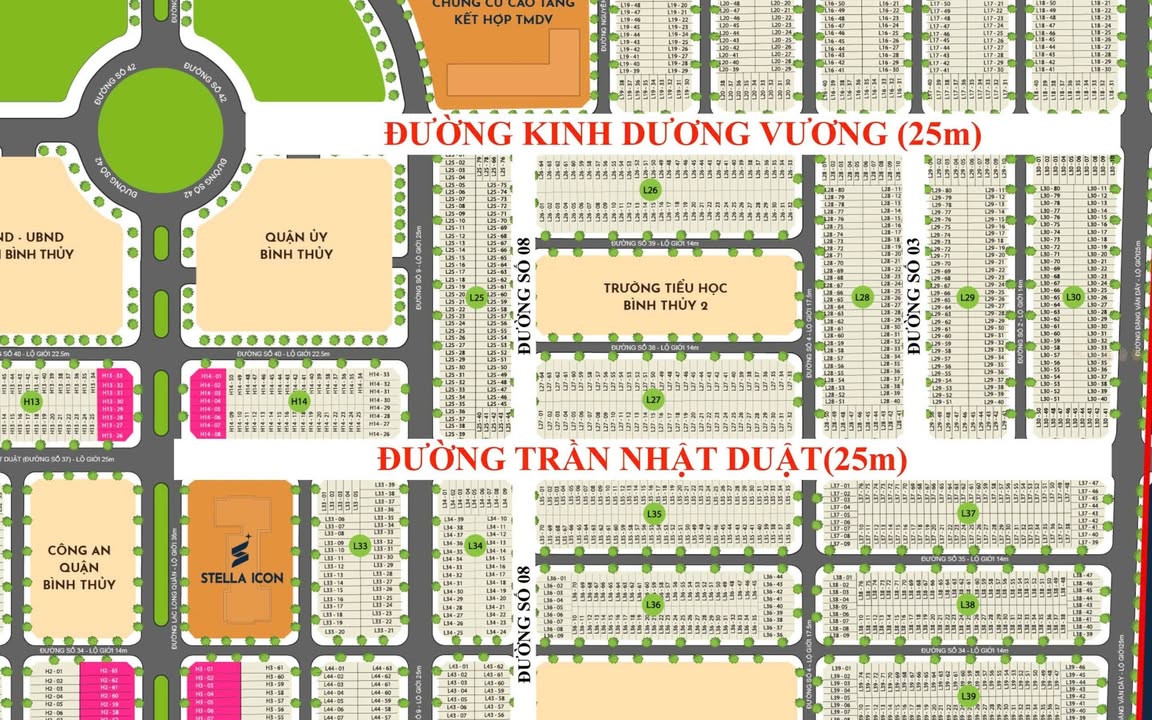 Đất nền KDC Ngân Thuận - Stella Cần Thơ 110m² giá 2.35 tỷ - Vị trí vàng gần trường học!