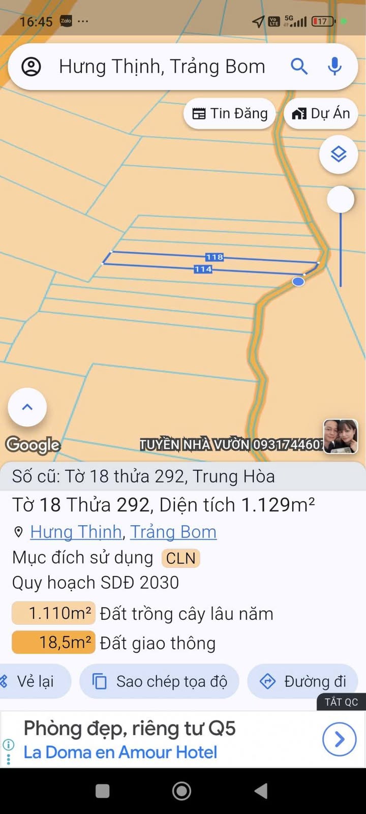 Đất nền Tây Hoà, Trảng Bom 3600m² - Sổ đỏ chính chủ, giá thỏa thuận!