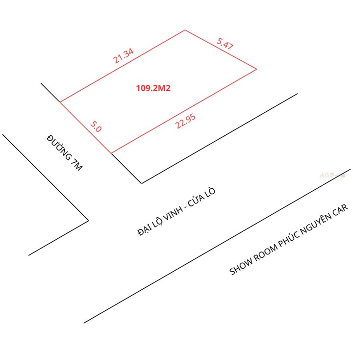 Đất Nghi Đức 109.2m² giá 5 tỷ - Mặt tiền 5m, Đường 72m