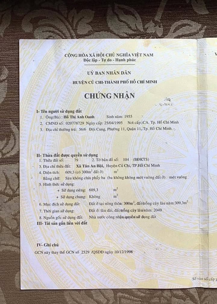 Đất mặt tiền kênh Tam Tân 610m² giá 3.5 tỷ - Cơ hội đầu tư hấp dẫn!