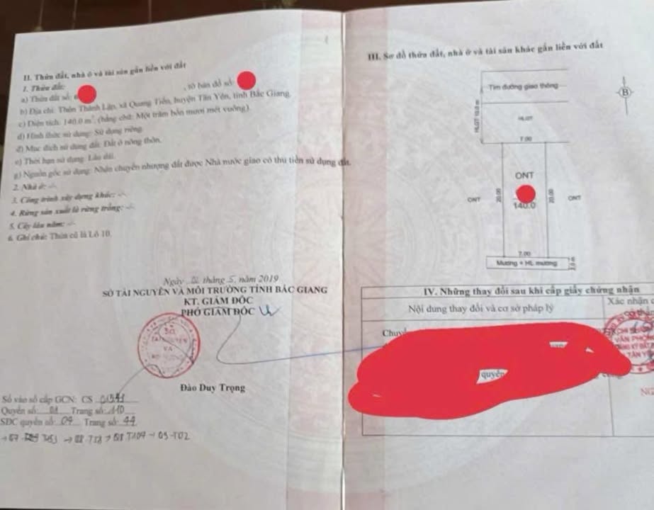 Đất nền Quang Trung - Tân Yên, Bắc Giang 140m² giá 1.3 tỷ - Cơ hội đầu tư vàng!