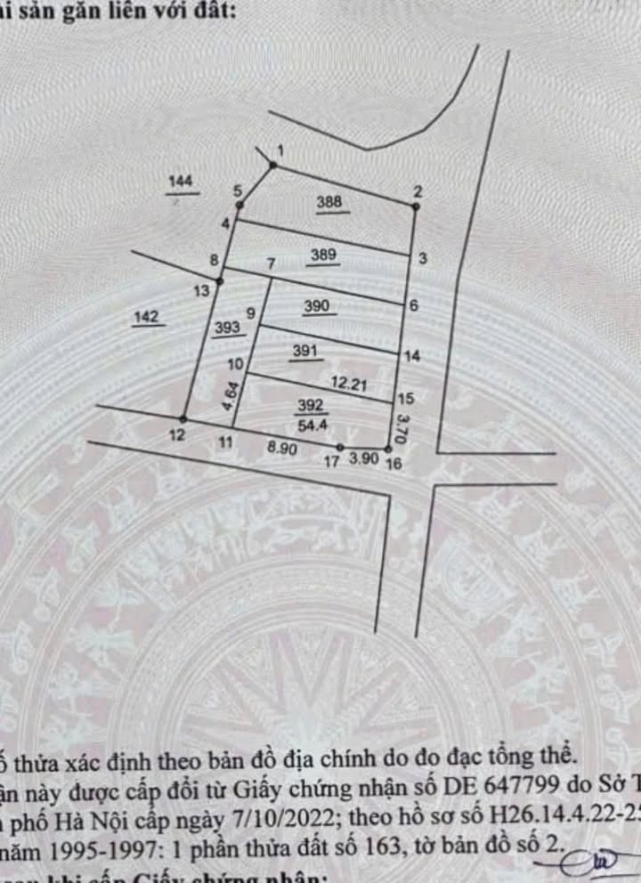 Đất Tân Ước, Thanh Oai 54m² giá 4 tỷ - Lô góc siêu đẹp, đường ô tô tránh nhau!