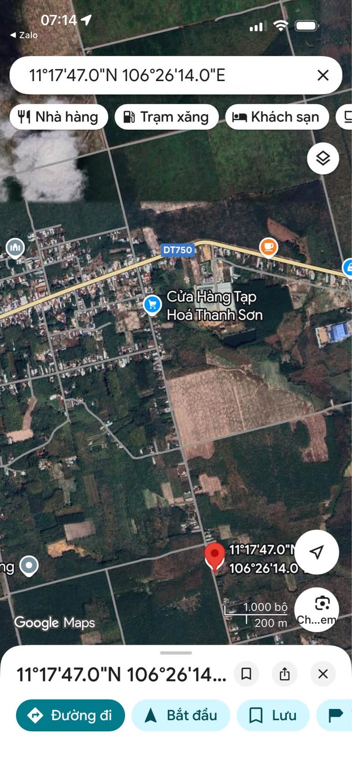 Đất nền xã Định Hiệp, huyện Dầu Tiếng, 1480m² giá 1.078 tỷ - Đầu tư sinh lời lý tưởng!