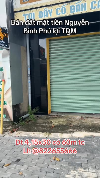 Đất mặt tiền đường Nguyễn Bình, Phú Lợi, Thủ Dầu Một 124m² giá 5 tỷ - Đầu tư sinh lời ngay!