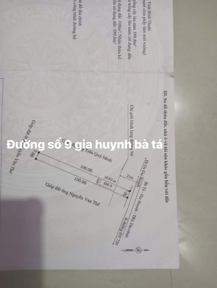 Đất nền mặt đường số 9, Gia Huynh, 700m² giá 1.4 tỷ - Đầu tư sinh lời tuyệt vời!