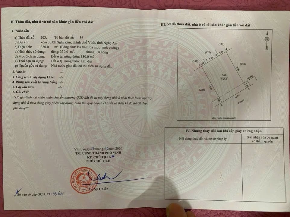 Đất dự án Trường Sơn Vinh 330m² giá 6 tỷ - Đầu tư biệt thự lý tưởng!